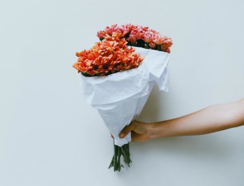 Blumen nicht zum Verkaufen, nur zum Mitbringen